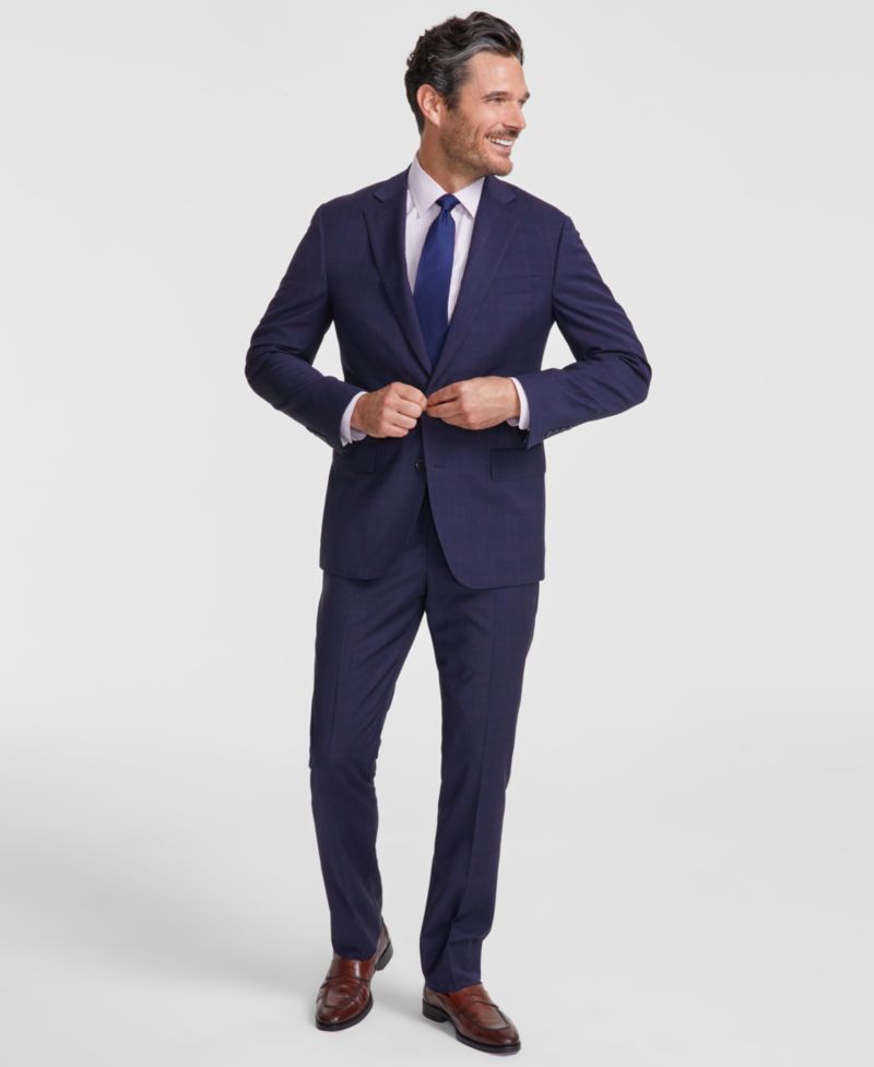 Men's Classic-Fit Wool Blend Suit Separates