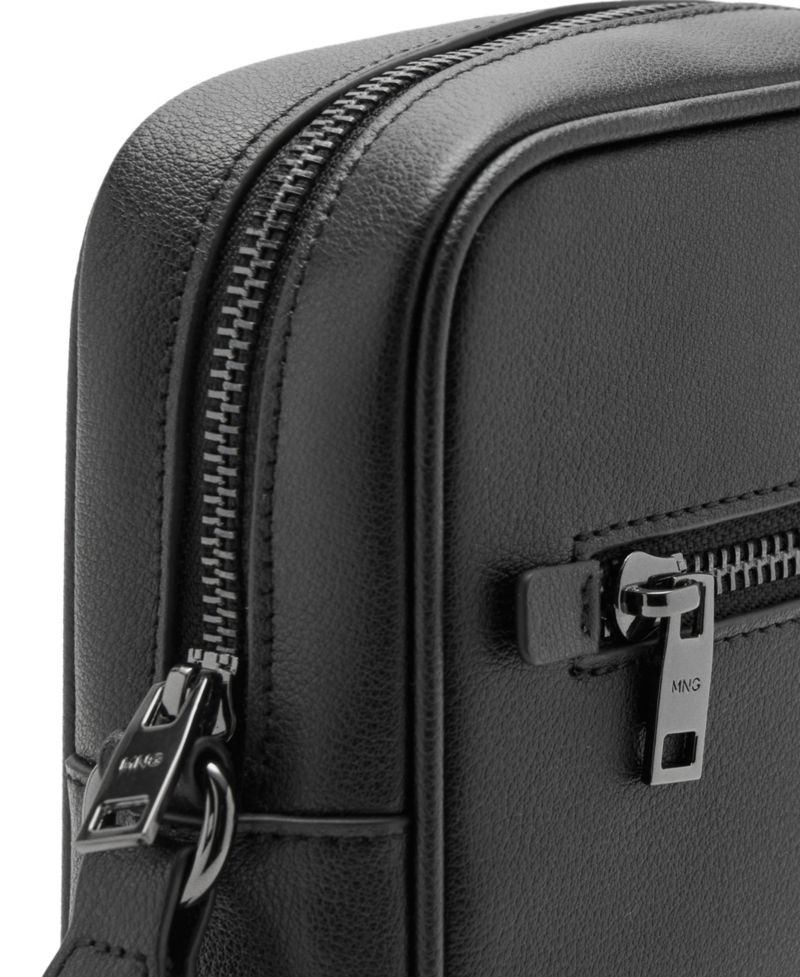 Men's Zipper Leather Bag