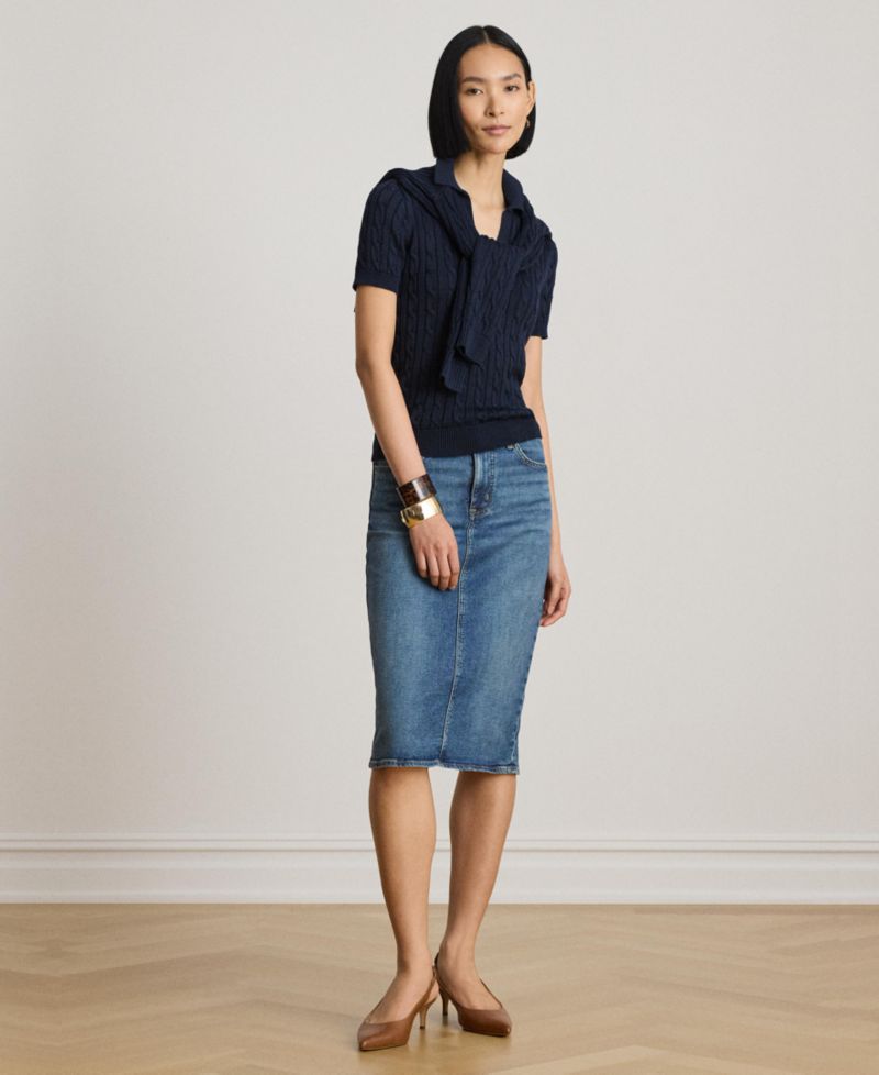 Women's Denim Pencil Skirt
