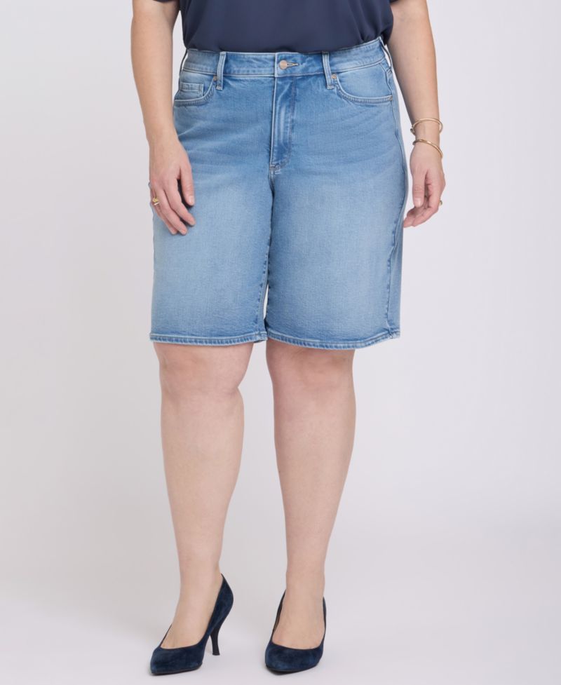 Plus Size Lilly Mid-Rise Shorts with Lift Tuck Technology