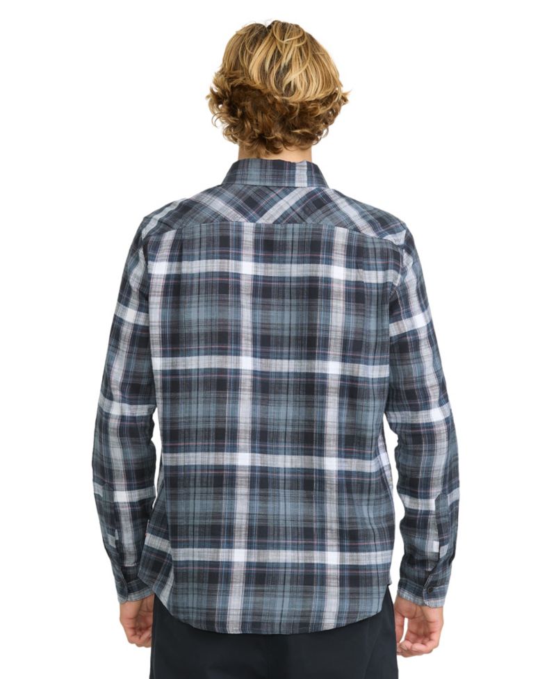 Men's Textured Plaid Flannel Shirt