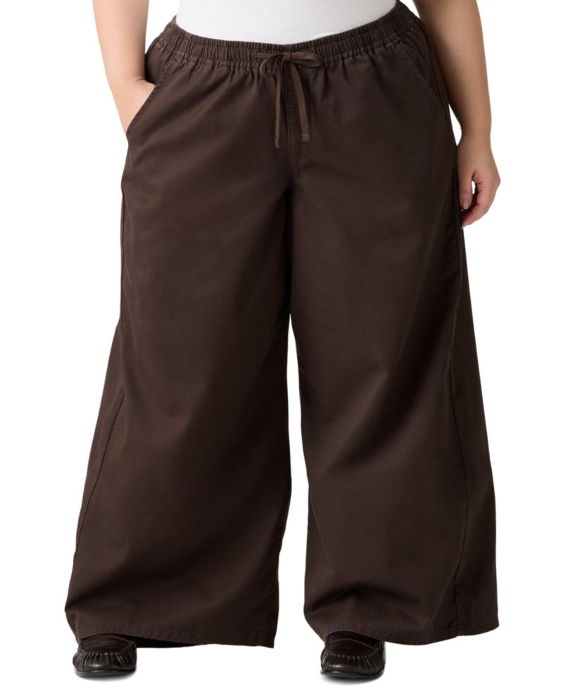Plus Essential Wide-Leg Pants