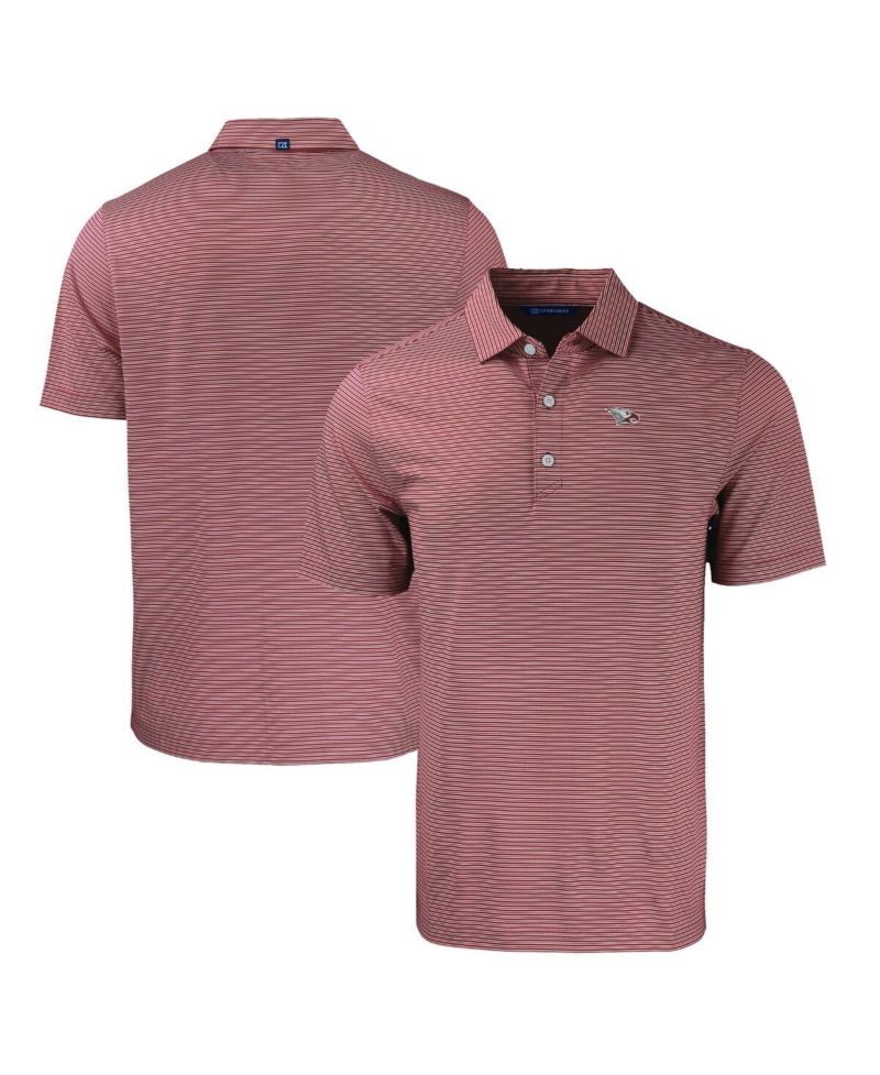 Men's Maroon North Carolina Central Eagles Forge Eco Double Stripe Stretch Polo
