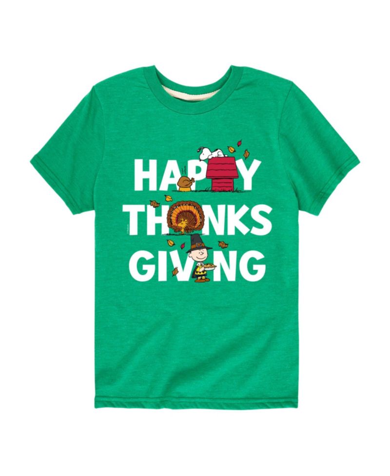 Big Boys Happy Thanksgiving Graphic Tee