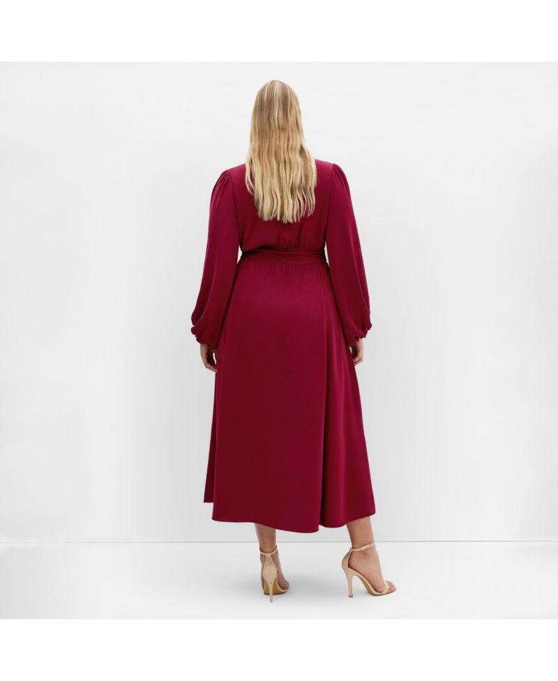 Plus Size Ivanna V Neck Maxi Dress