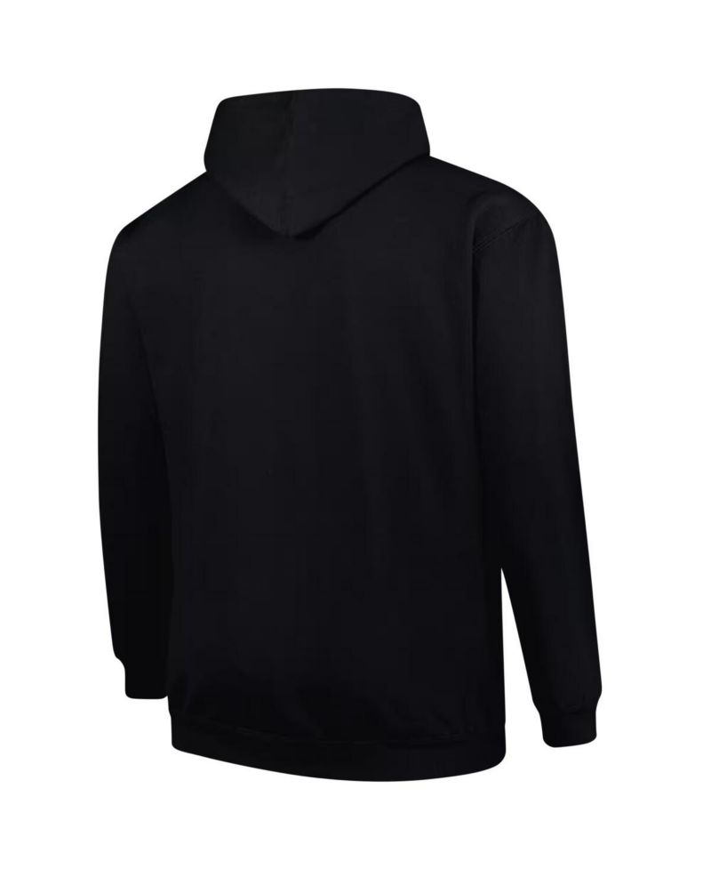 Men's Black Philadelphia Eagles Big & Tall Pop Pullover Hoodie