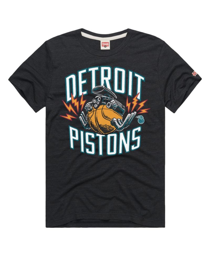 Men's and Women's Charcoal Detroit Pistons 2025 City Edition Tri-Blend T-Shirt
