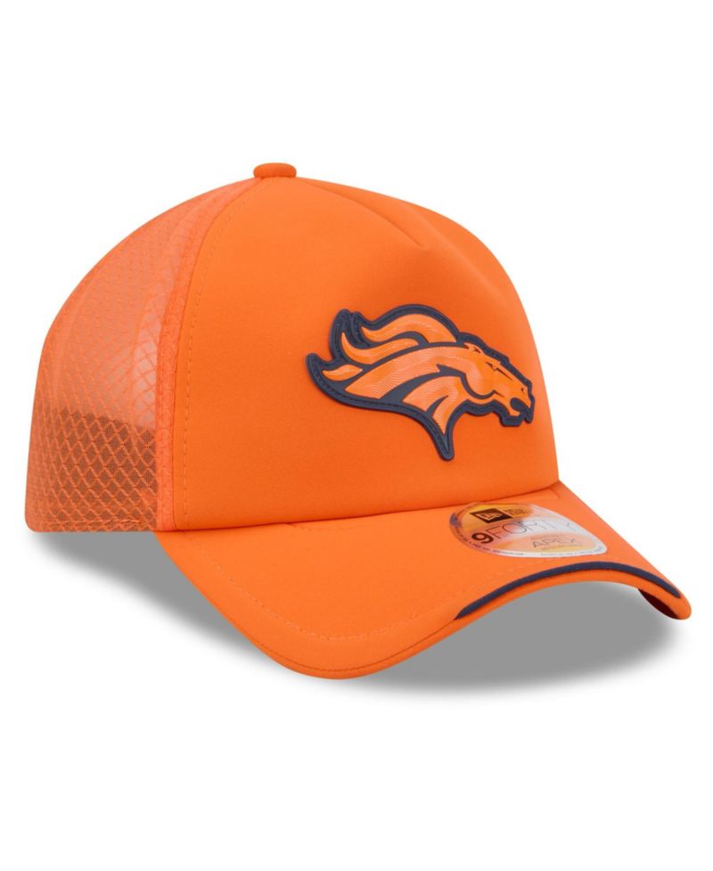 Men's Orange Denver Broncos 2026 Sideline Apex 9FORTY Adjustable Trucker Hat