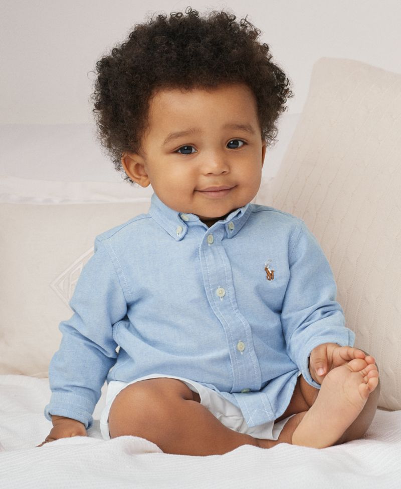 Baby Boys Cotton Oxford Button Shirt