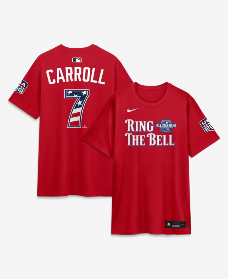 Men's 2026 All-Star Game National League Corbin Carroll Red Name & Number T-Shirt