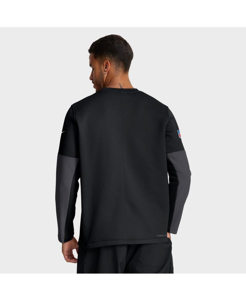Men's Black New York Jets Sideline Scripted to Win Performance Long Sleeve T-Shirt