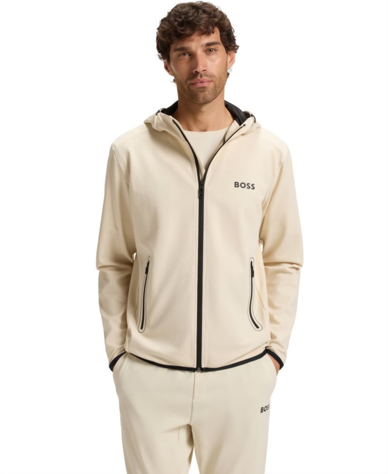 Men's Active Stretch-Gabardine Zip-Up Hoodie
