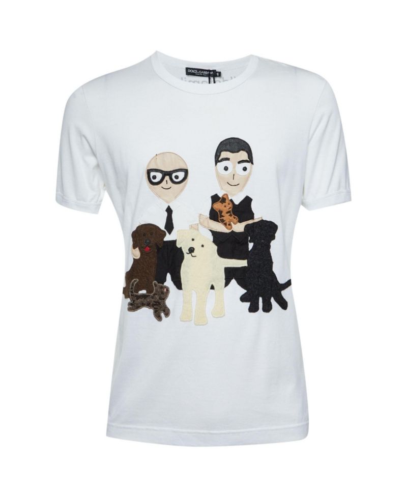 Women's DG Family Applique Cotton T-Shirt