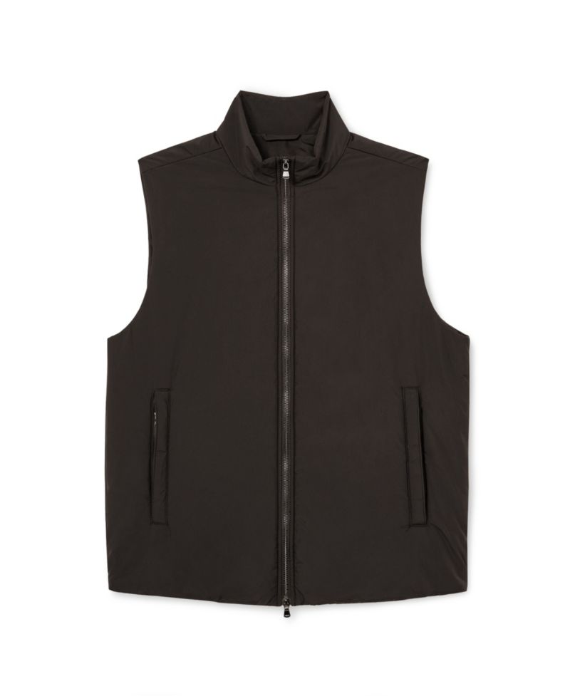 Men's Axel Padded Funnel-Neck Two-Way Front Zip Vest