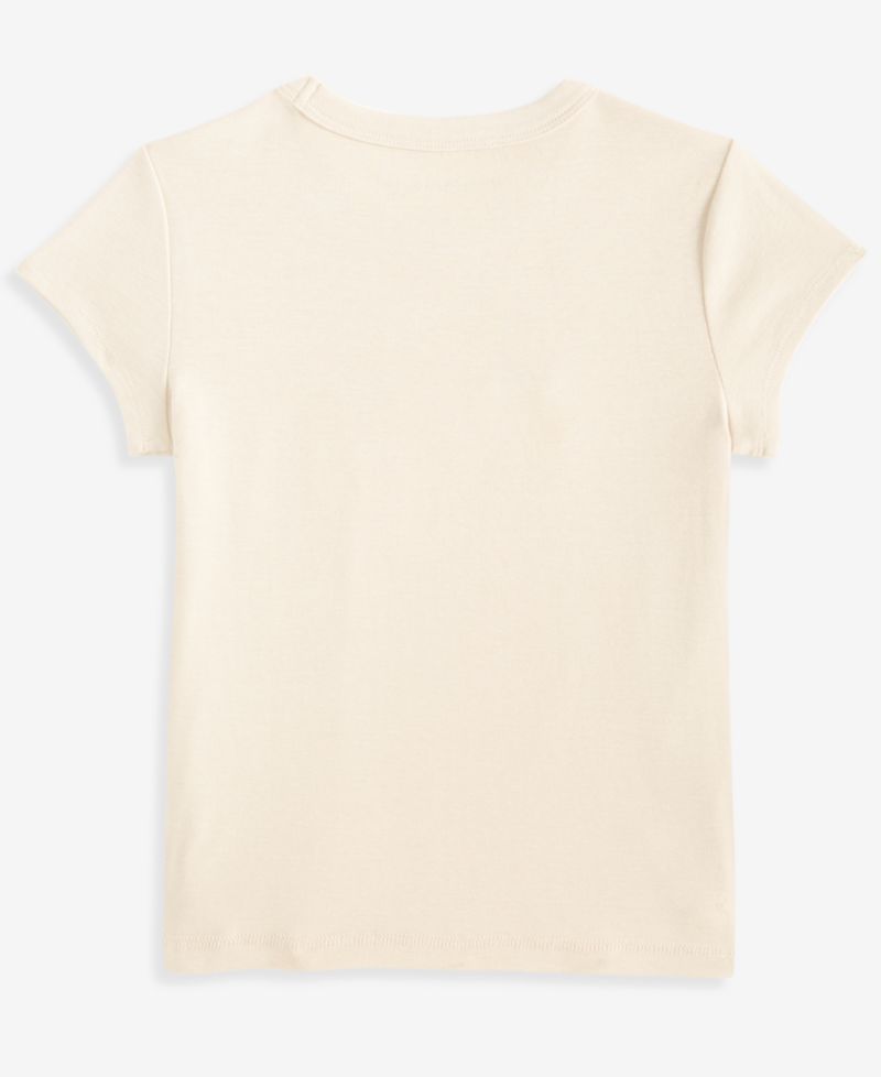 Girls' 5-18 Floral Logo Baby T-Shirt
