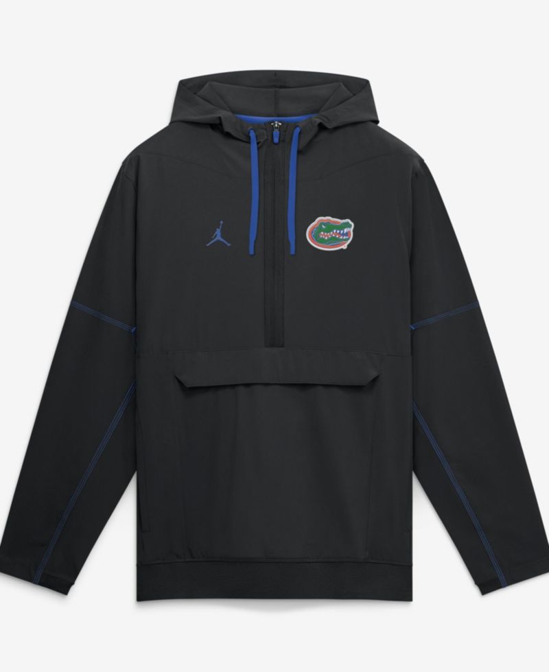 Men's Black Florida Gators 2026 Sideline Anorak Half-Zip Hoodie