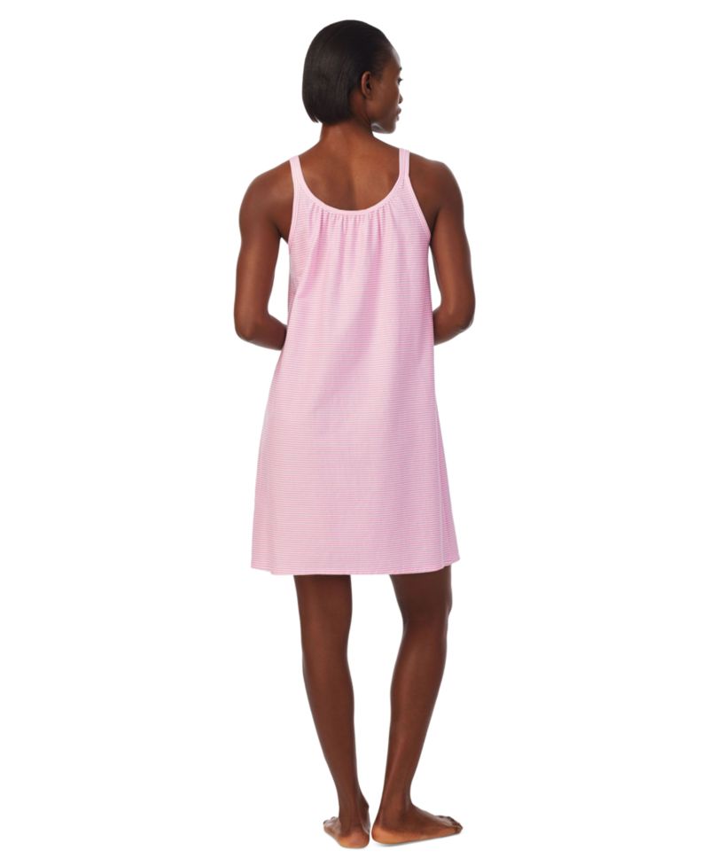 Cotton Knit Double-Strap Nightgown