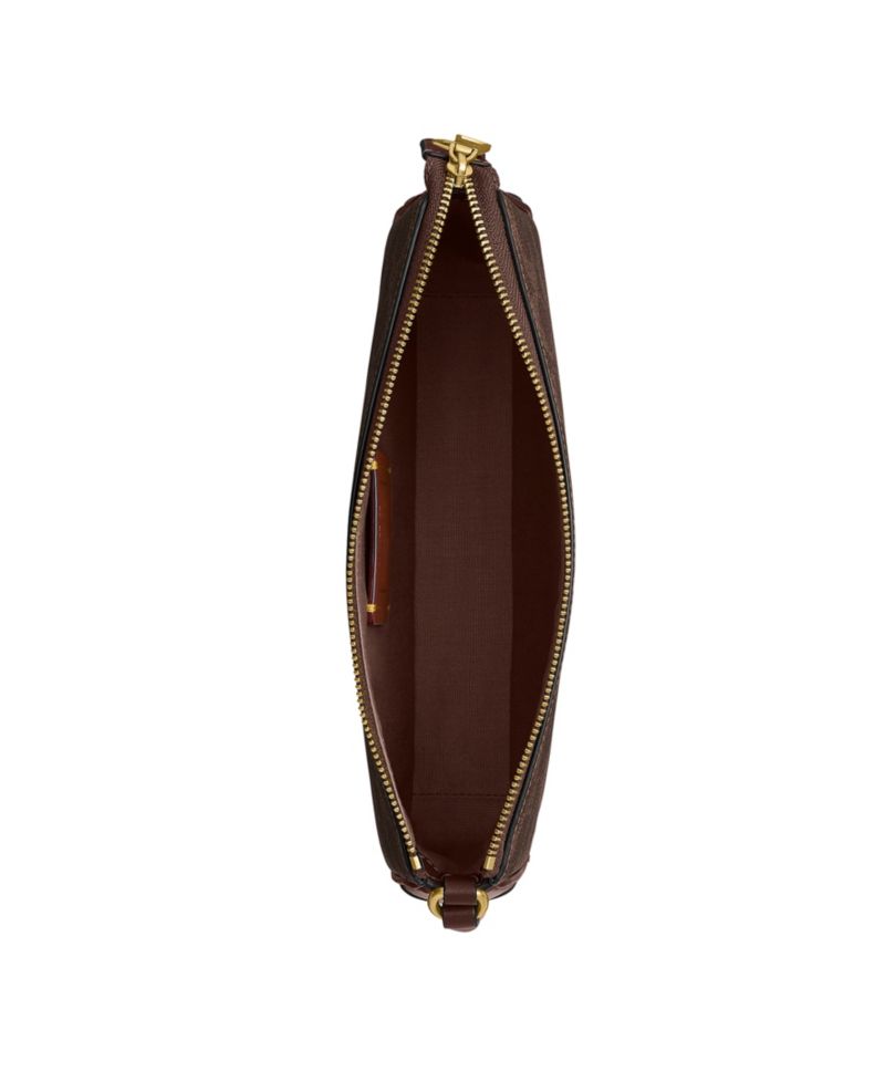 Plaza Small Signature Canvas Slim Shoulder Bag