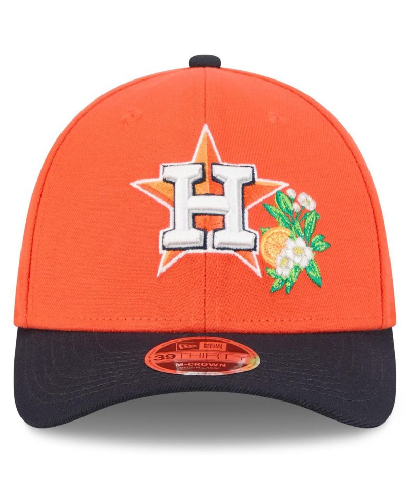 Men's Orange/Navy Houston Astros 2026 Spring Training M-Crown 39THIRTY Flex Hat