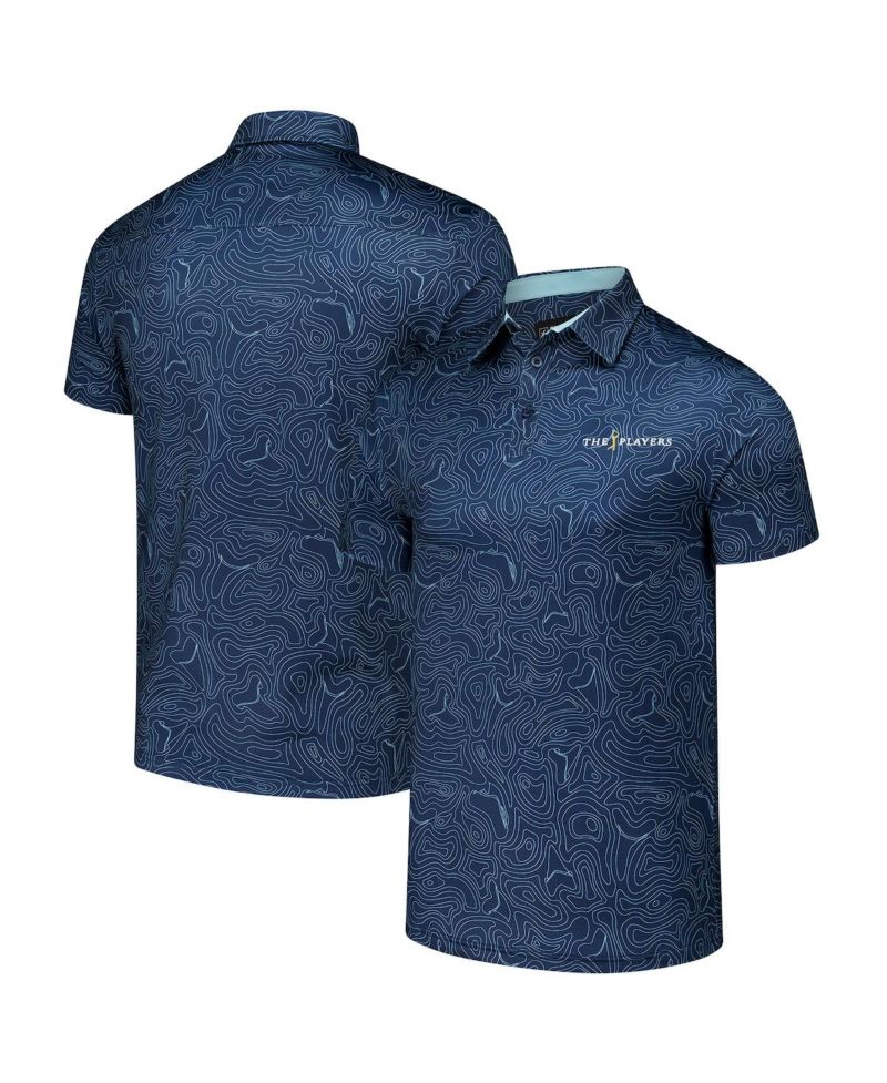 Men's Navy The Players Toothy Topo Polo Shirt