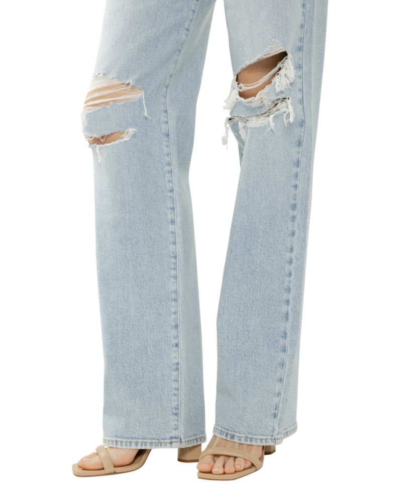 Women's Loose & Low-Rise Straight-Leg Jeans