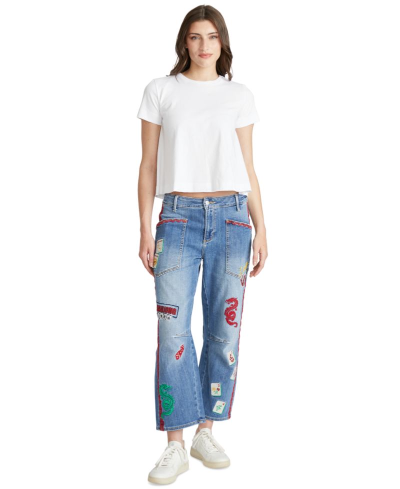Women's Barbara Barrel Mahjong High-Rise Ankle Jean