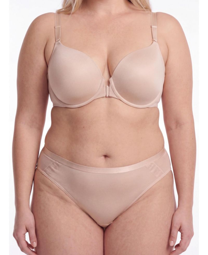 Plus Size Full-Coverage Push-Up Front-Closure Bra