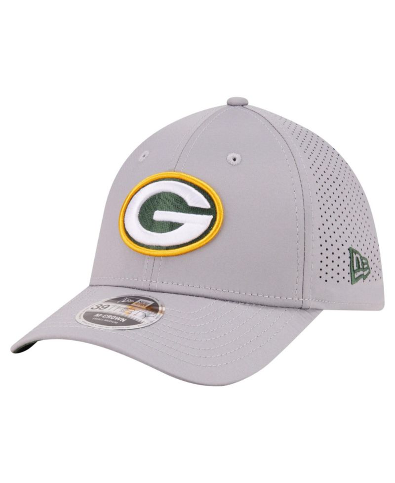 Men's Gray Green Bay Packers 39THIRTY M-Crown Flex Fit Hat
