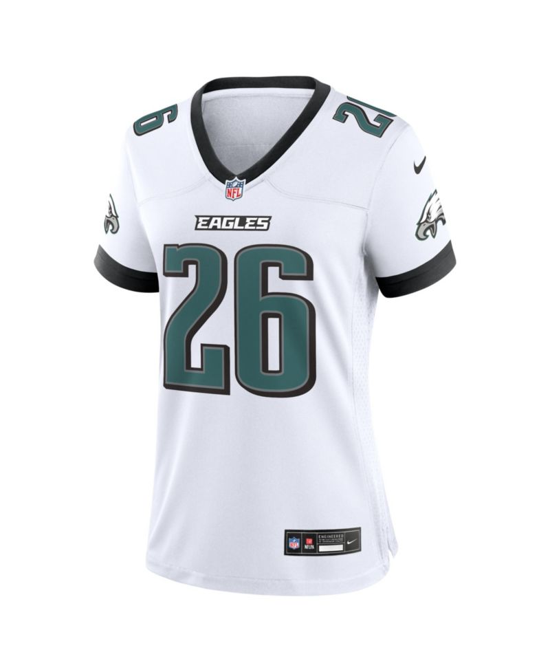 Women's Saquon Barkley White Philadelphia Eagles Game Jersey