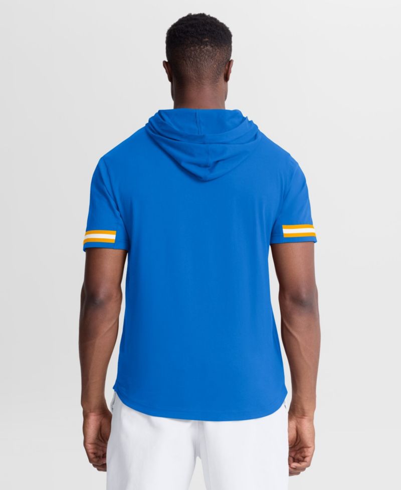 Men's Powder Blue Los Angeles Chargers Optimal Play Short Sleeve Hooded T-Shirt