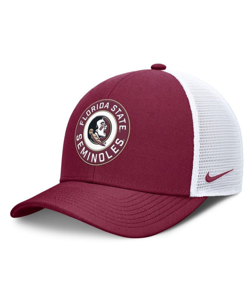 Men's Garnet/White Florida State Seminoles Rise Primetime Performance Trucker Adjustable Hat