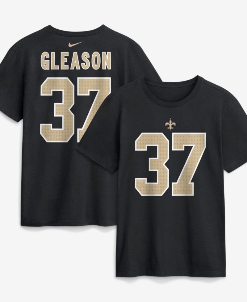 Men's New Orleans Saints Steve Gleason Retired Name Number Screen-Printed T-Shirt