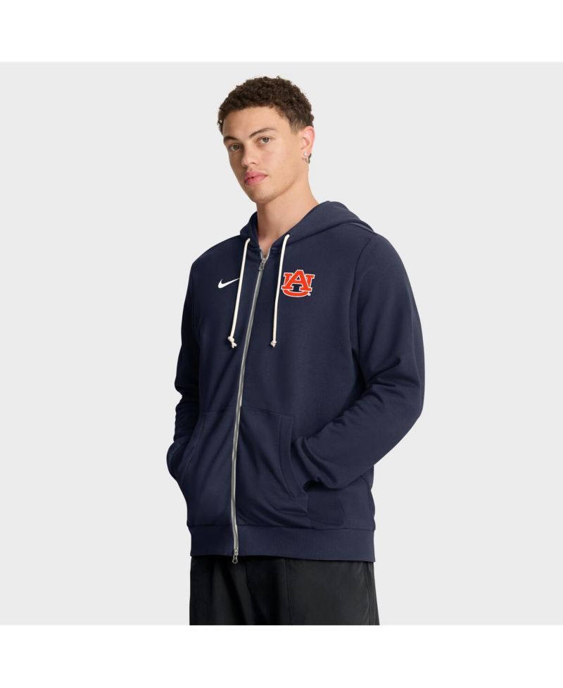 Men's Navy Auburn Tigers 2025 Sideline Standard Issue Dri-FIT Full-Zip Hoodie