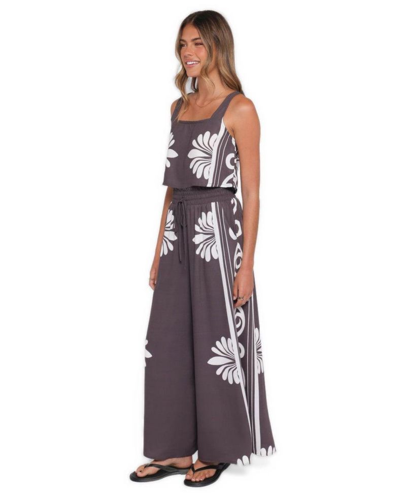 Women's Timothy Cropped Square-Neckline Wide-Leg Top and Pants, 2-Piece Set
