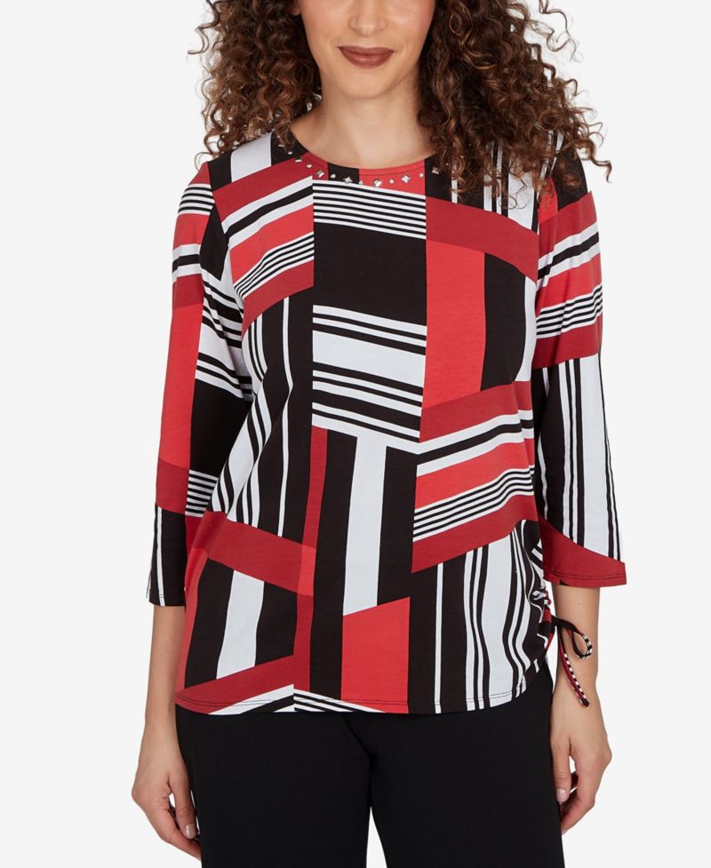 Petite Slashed Glass Knit Top