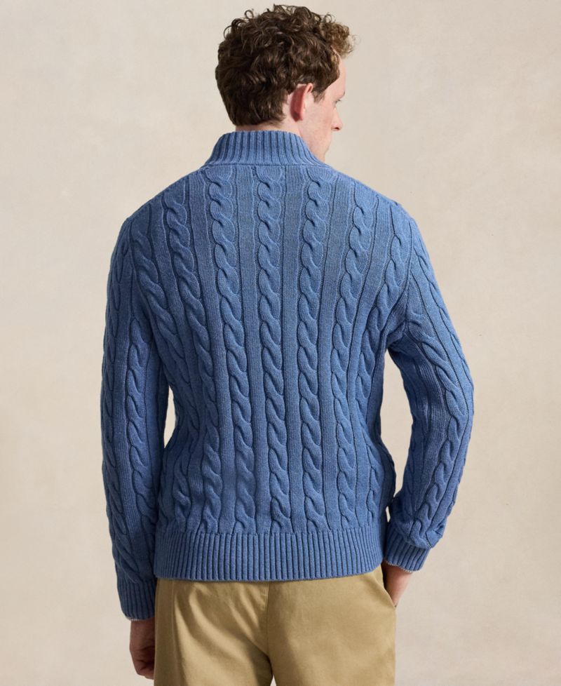 Men's Cable-Knit Cotton Sweater