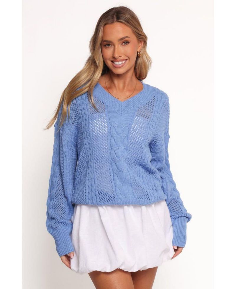 Women's Janie Knit Sweater - Blue