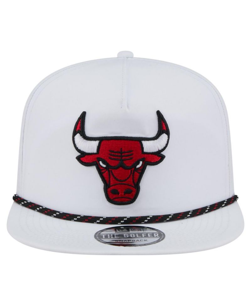 Men's White Chicago Bulls Performance Rope Golfer Adjustable Hat