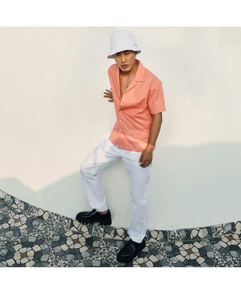 Men's Tangarine Orange Heathered Shirt