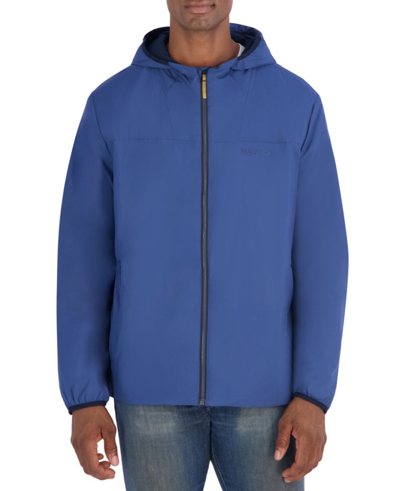 Men's Hooded Transitional Zip Front Jacket
