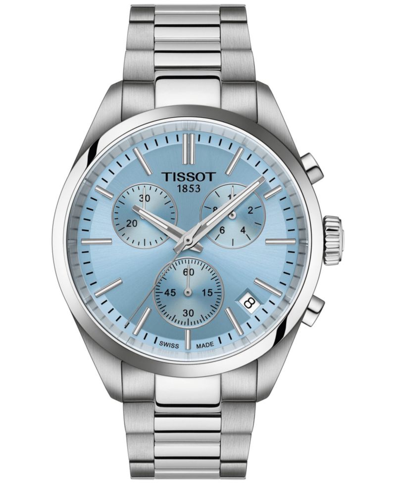 Men's Swiss Chronograph PR 100 Stainless Steel Bracelet Watch 40mm