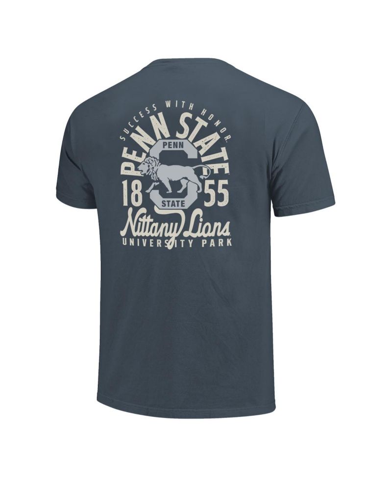 Men's Navy Penn State Nittany Lions Comfort Colors Mascot Overlay T-Shirt