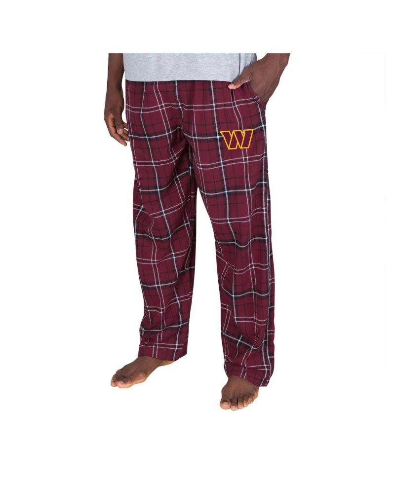 Men's Burgundy Washington Commanders Ultimate Plaid Flannel Pants