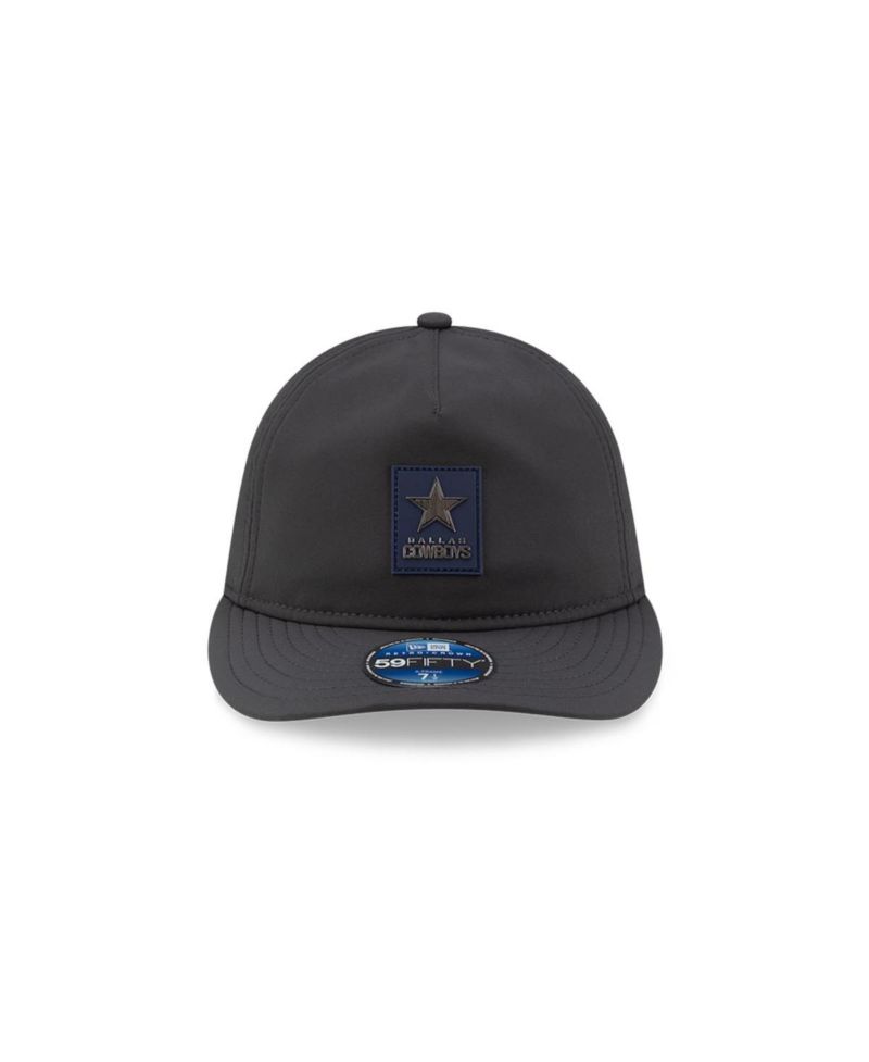 Men's Charcoal Dallas Cowboys 2025 Sideline Cold Weather Retro Crown 59FIFTY Fitted Hat