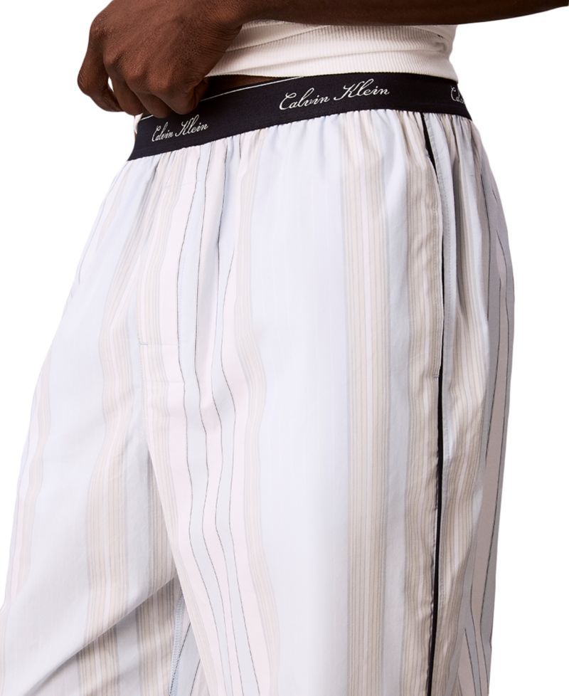 Men's Cotton Poplin Script Regular-Fit Pajama Pants