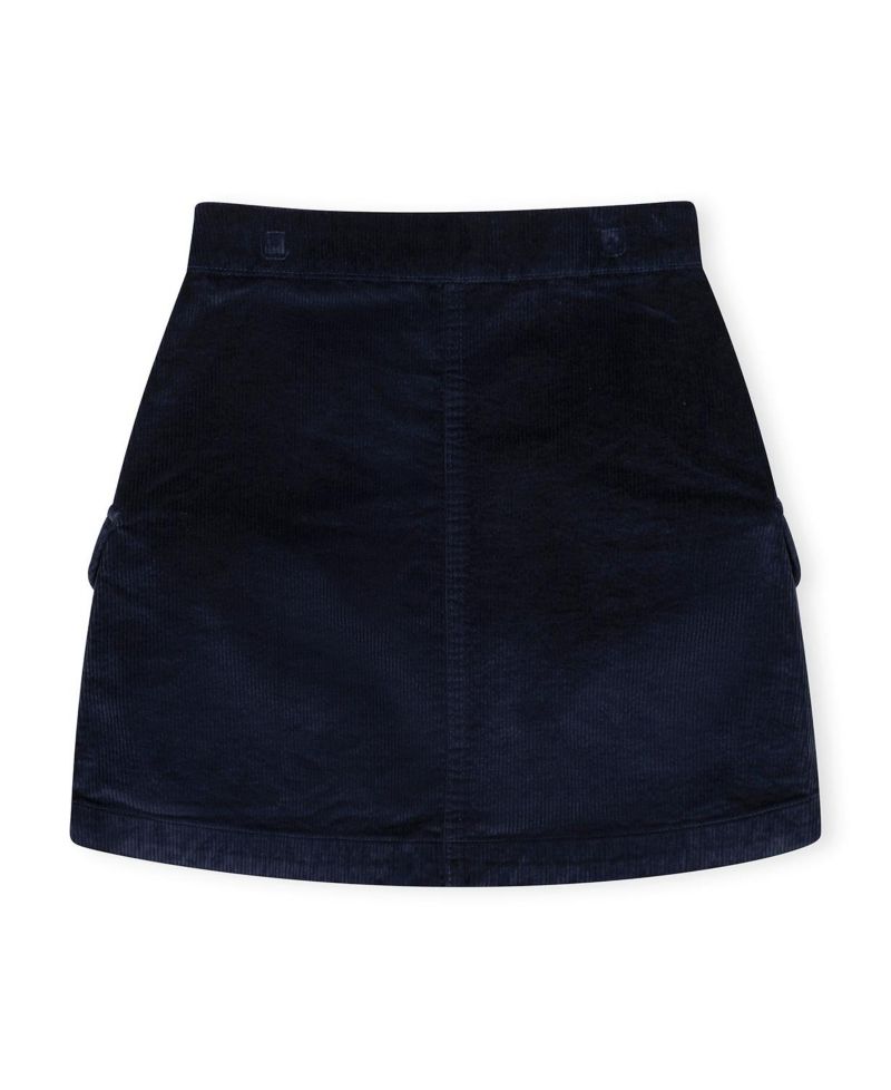 Toddler Girls Organic Corduroy Button Front Skirt