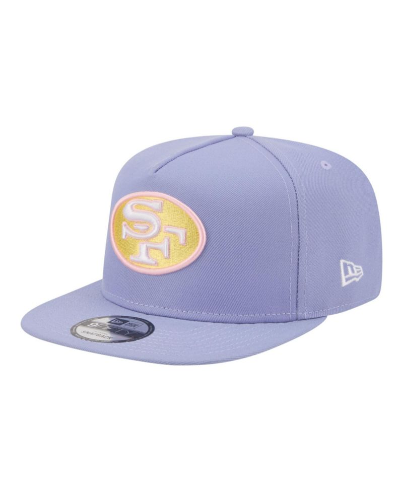 Men's Lavender San Francisco 49ers Bloom A-Frame 9FIFTY Snapback Hat