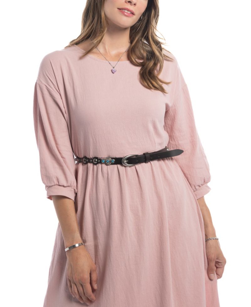 Women's Rosa Flourish Leather Belt