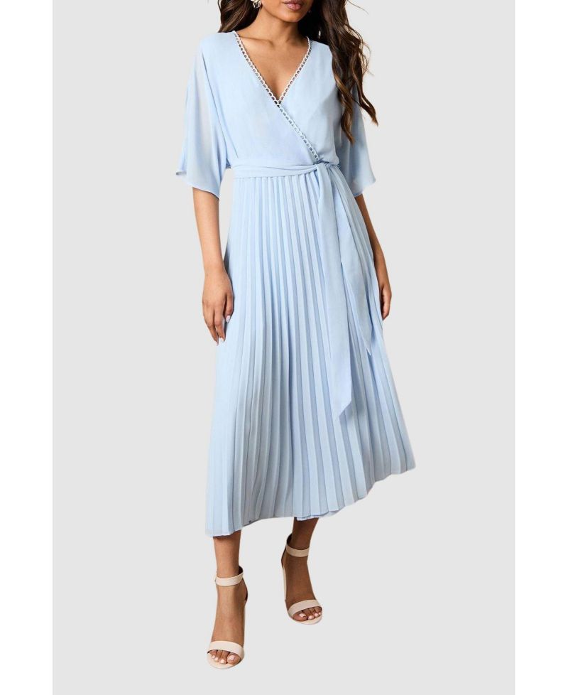 Women's Occasion Pleated Midi Dress