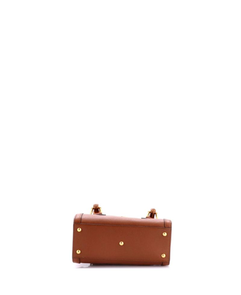 Mini Diana NM Bamboo Handle Tote Leather